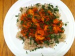 Caribbean Shrimp over Brown Rice