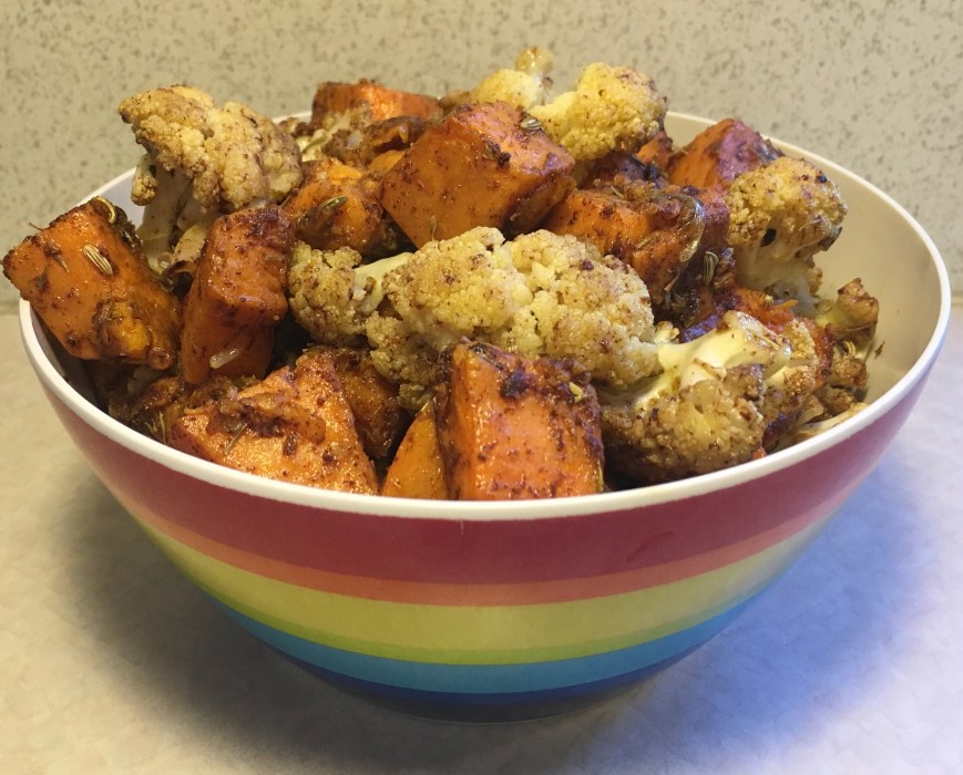 Indian-Spiced Cauliflower & Yams